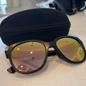 Oakley Sunglasses - Prizm Rose Gold Polarized Lenses, 
Matte Black Frame
